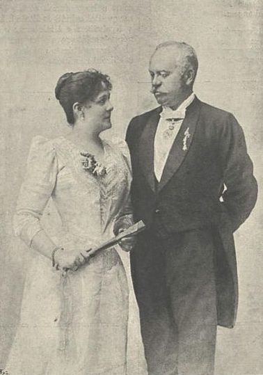 Blaha Lujza és férje, Splényi Ödön 1896-ban